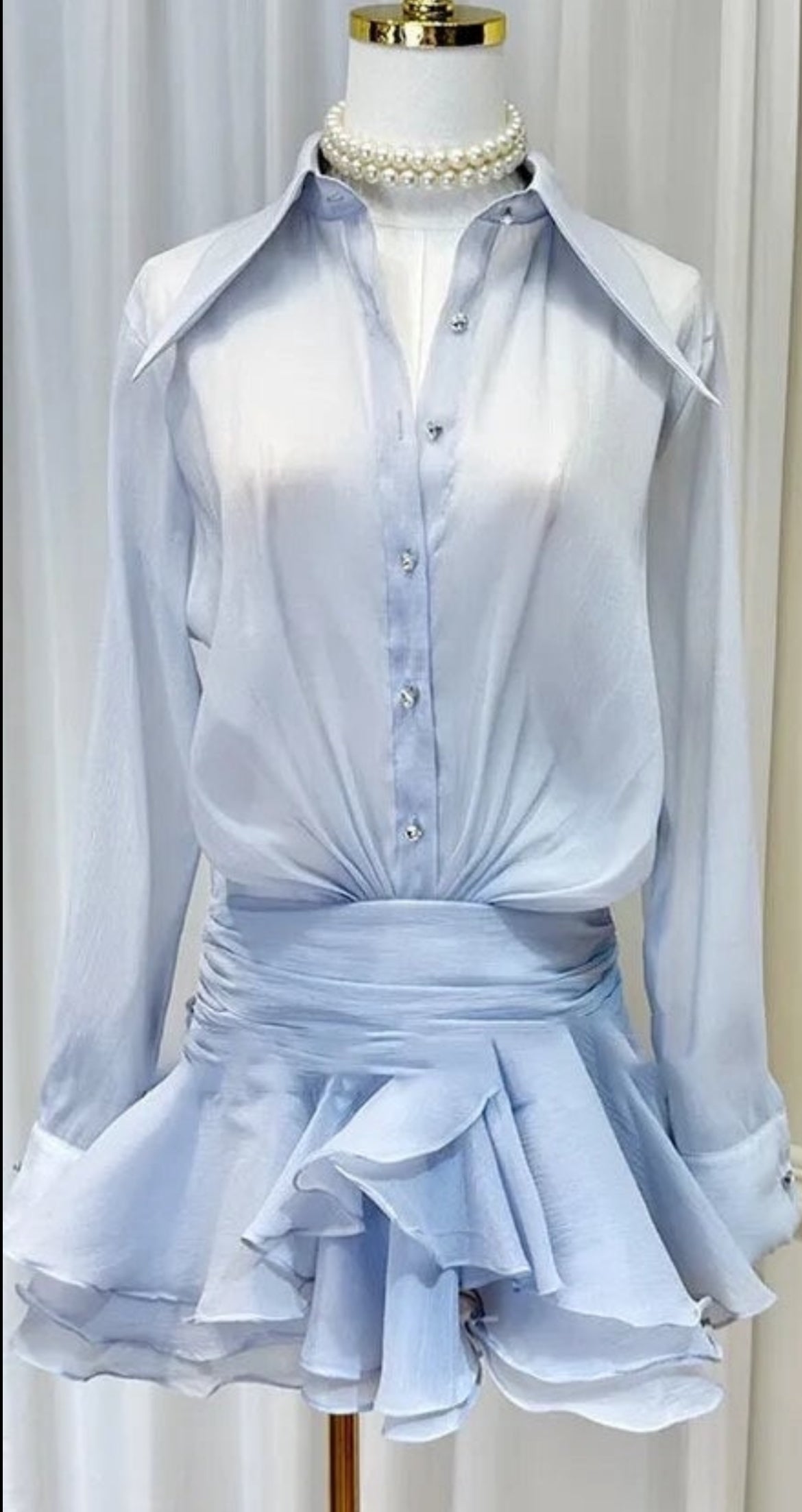 Shirt Dress - comes in white, blue and black