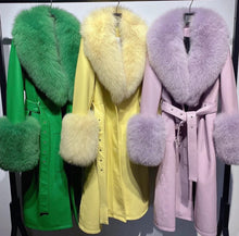 Load image into Gallery viewer, High quality Faux Fur Real Leather Coats - comes in 7 colours &amp; curve