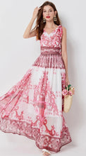 Load image into Gallery viewer, Chiffon Maxi Robe Dress - comes in multi colour &amp; red
