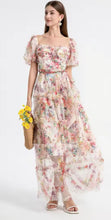 Load image into Gallery viewer, Floral Cascading Ruffles 
Maxi Dress - Comes in three colour ways