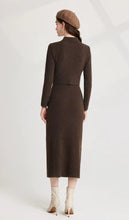 Load image into Gallery viewer, Knitted Criss-Cross Bow Pullover &amp; Midi Dress - comes in three colours
