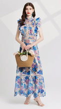 Load image into Gallery viewer, Hollow Out Flower Embroidery Maxi Dress - Comes in three colour ways