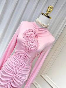 Pretty Love Mini Dress - Comes in Grey & Pink