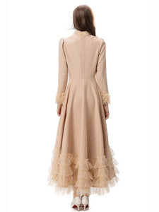 CC Strictly Beautiful Cascading Ruffle Lace Dress