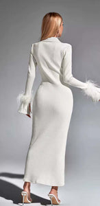 White Queen knitted dress