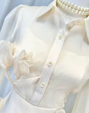 Load image into Gallery viewer, Angel Appliqué Cream Mini Dress