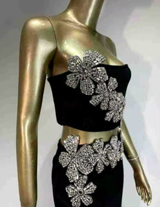 Black Opal Diamanté Two Piece - comes in two styles
