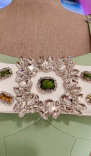 Load image into Gallery viewer, Crystal &amp; Rhinestone Bow Mini Dress