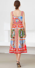 Load image into Gallery viewer, The knight tapestry midi dress