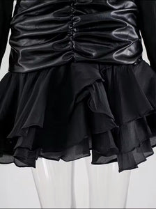 Black Orchard Mini Dress