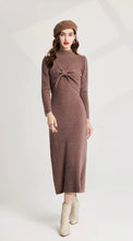 Load image into Gallery viewer, Knitted Criss-Cross Bow Pullover &amp; Midi Dress - comes in three colours