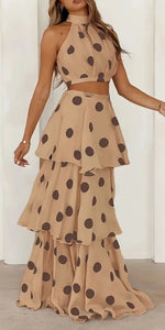 Dreamy Polka Dots Two Piece Set - comes in White & Mocha