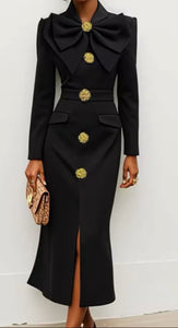 Black Orchid Midi Dress