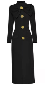 Black Orchid Midi Dress
