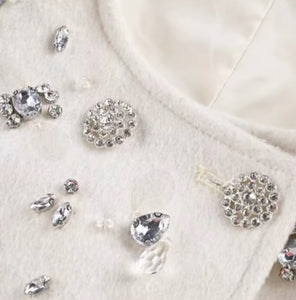 Elegant Diamontees Cape Coat