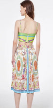 Load image into Gallery viewer, Bra Spaghetti Strap Crop Top + Pleated Midi Skirt - comes in Four colours