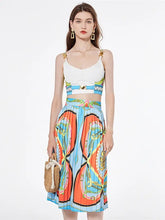 Load image into Gallery viewer, *NEW Bra Spaghetti Strap Crop Top + Pleated Midi Skirt - comes in three colours