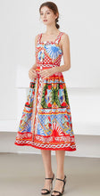 Load image into Gallery viewer, The knight tapestry midi dress