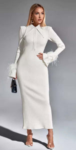 White Queen knitted dress