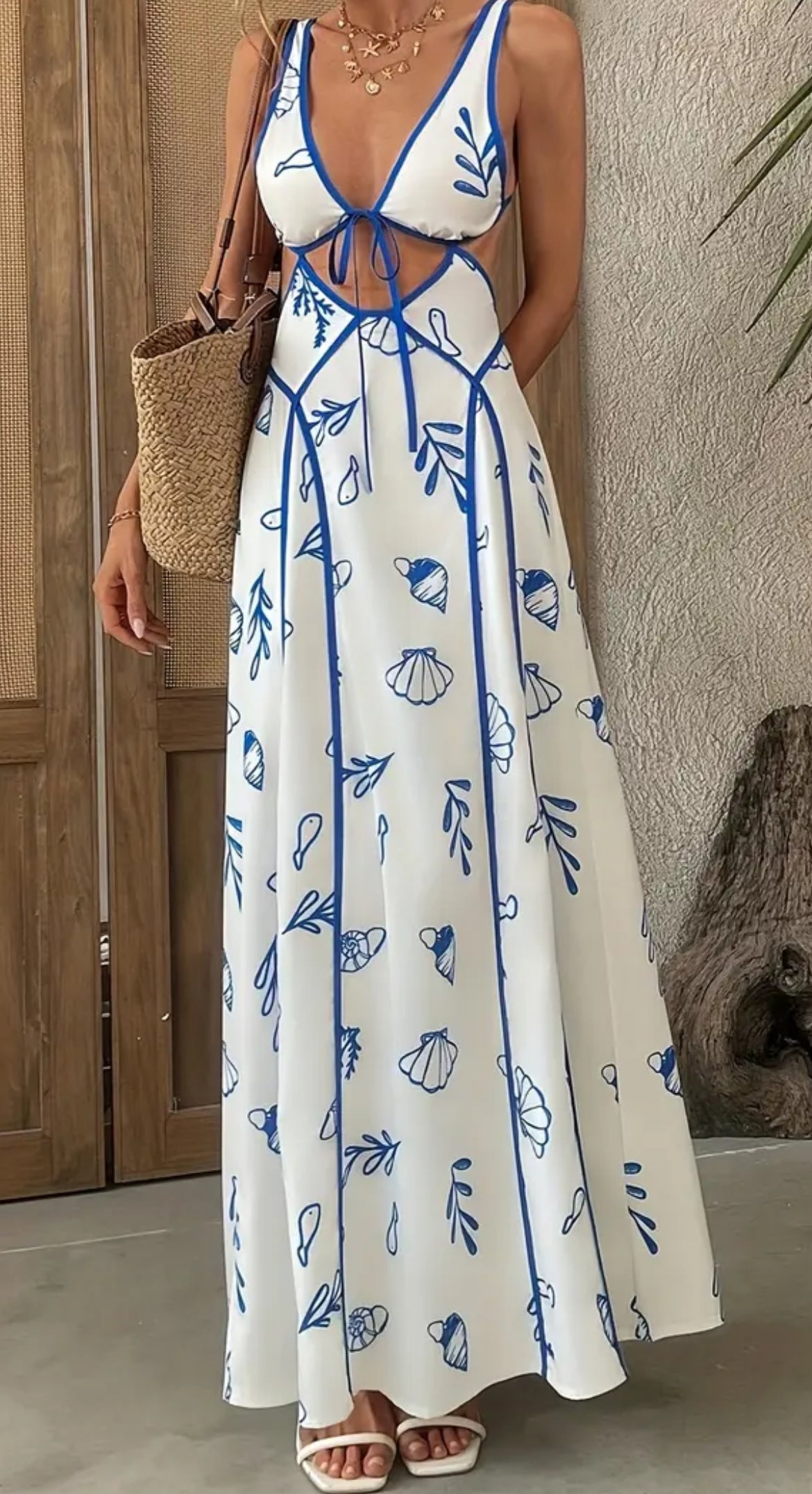 Blue Ocean Midi Dress