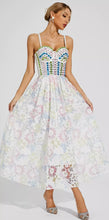 Load image into Gallery viewer, Pretty Princess White Embellished Midi Dress