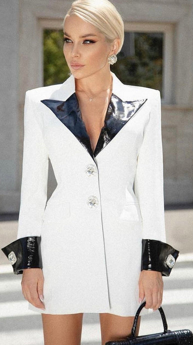 Lux Diamond Blazer Dress
