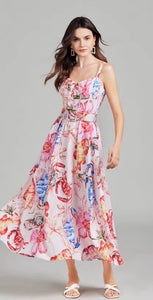 Flourish Midi Dress with belt