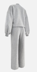 Belt me in Lantern Sleeve Top & High-Waist Trousers