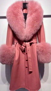 PREMIUM Faux Fur Real Leather Coats - comes in 7 colours & curve