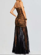 Load image into Gallery viewer, Black Lace Maxi Dress