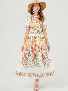 Beautiful Floral Midi Dress