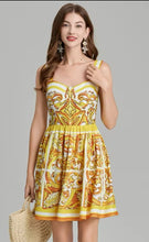 Load image into Gallery viewer, Lake Como Tile Print Mini Dress