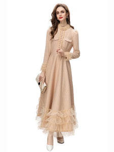 CC Strictly Beautiful Cascading Ruffle Lace Dress