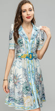 Load image into Gallery viewer, Comino Vintage Print Dress