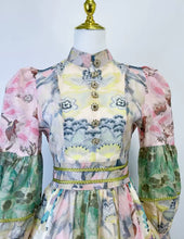Load image into Gallery viewer, Exquisite Vintage Print Mini Dress