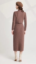 Load image into Gallery viewer, Knitted Criss-Cross Bow Pullover &amp; Midi Dress - comes in three colours
