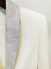 Load image into Gallery viewer, White Feather &amp; Diamanté Suit