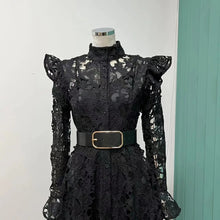 Load image into Gallery viewer, Lacey Lace Maxi Dress with belt