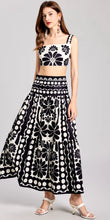 Load image into Gallery viewer, Black White Contrast Bralette &amp; Maxi Skirt