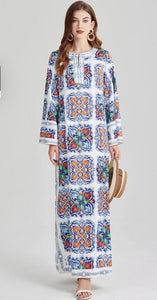 Bohemian free flowing Maxi Dress - comes in three colours