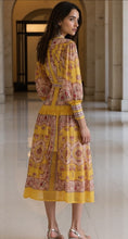 Load image into Gallery viewer, Vintage Lateen Sleeve Midi Dress