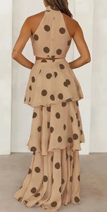 Dreamy Polka Dots Two Piece Set - comes in White & Mocha