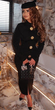 Load image into Gallery viewer, Black Orchid Midi Dress