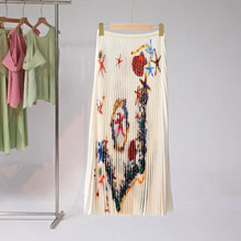 Load image into Gallery viewer, Star Fish Top &amp; Pleated Skirt - comes in cream or black