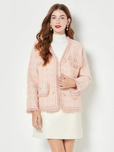 Load image into Gallery viewer, Pinky Wool Cardigan with pearls