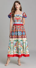 Load image into Gallery viewer, All Circus Flutter Sleeve Midi Dress