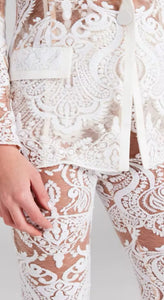 All Frozen Sequin High Waisted Suit