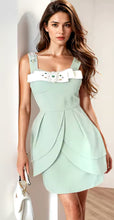 Load image into Gallery viewer, Crystal &amp; Rhinestone Bow Mini Dress