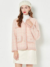 Load image into Gallery viewer, Pinky Wool Cardigan with pearls