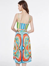 Load image into Gallery viewer, *NEW Bra Spaghetti Strap Crop Top + Pleated Midi Skirt - comes in three colours